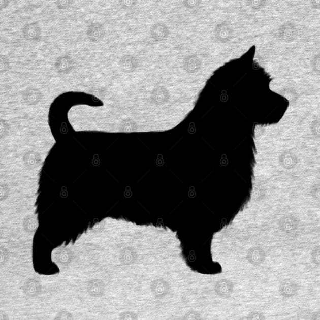 Australian Terrier with Long Tail Silhouette by Coffee Squirrel